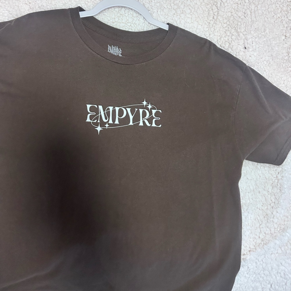 Empyre Chocolate Brown Tee with White Logo